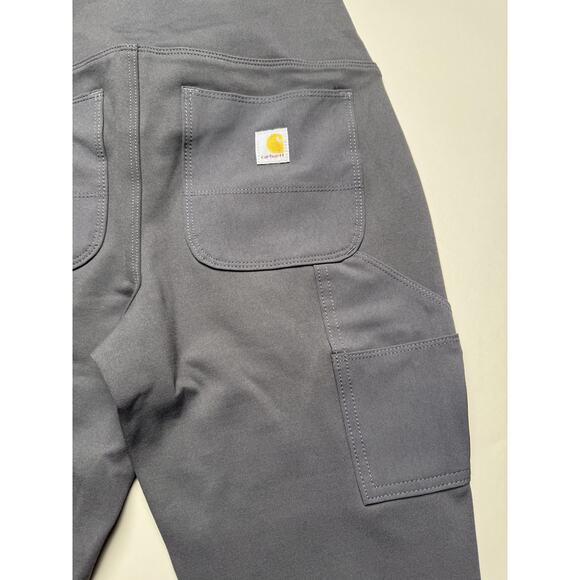 Carhartt Pants Womens Small Gray Fitted BN2482-W Workwear Stretch Nylon Pockets - Picture 10 of 12